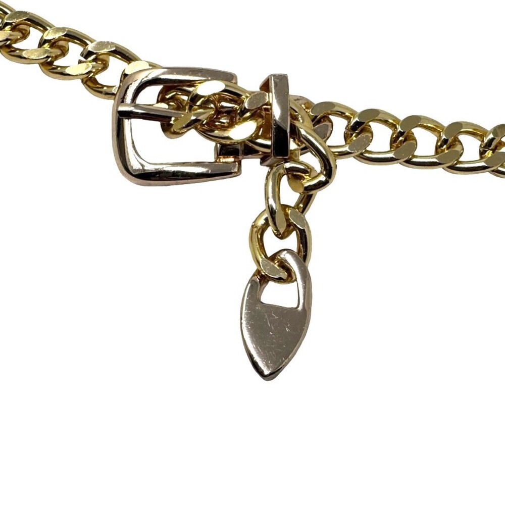 Designer Inspired vintage gold  chain belt with buckle One size fits most